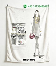 Miumiu Throw Blankets